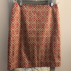 Ann Taylor beige pencil skirt, size 0P